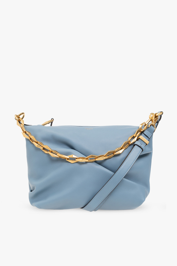JIMMY CHOO Diamond Hobo M スエード ショルダーバッグ コーヒーカラーのスエードを使用したジミー チュウのショルダー